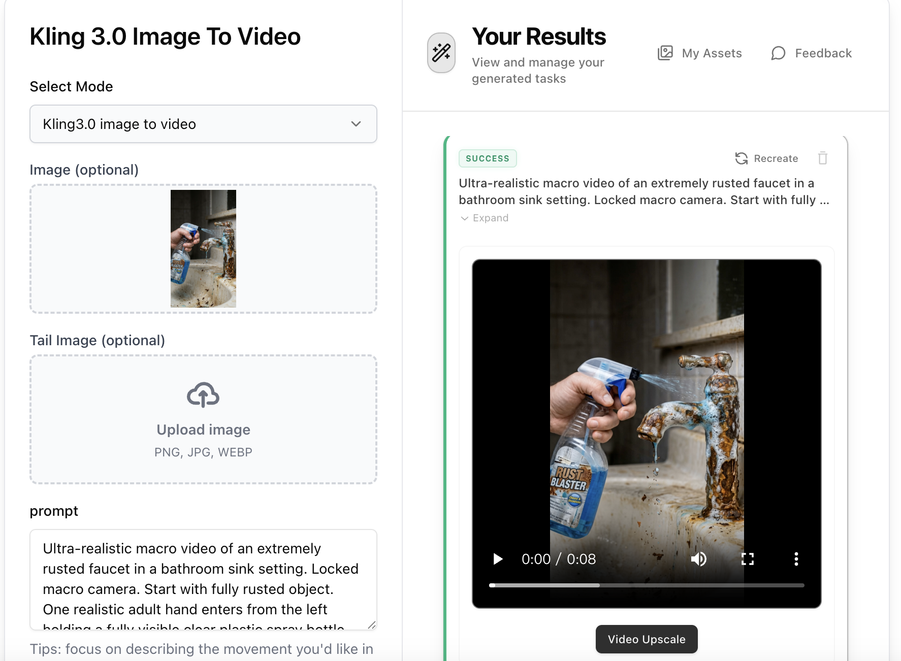 Step 3: Animate with Kling 3.0 Image-to-Video