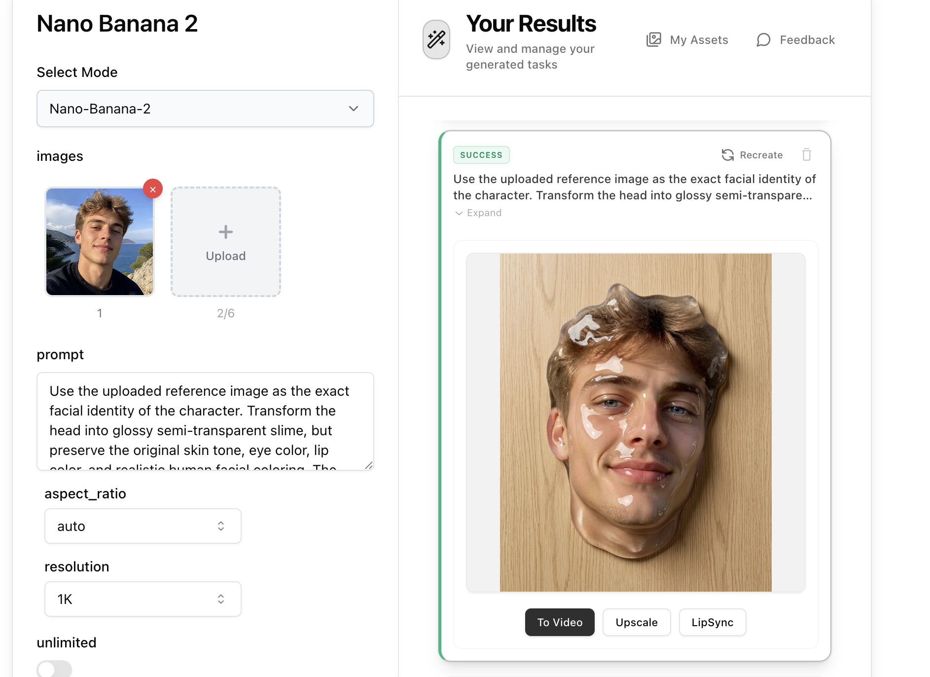 Step 2: Create the Slime Image with Nano Banana 2