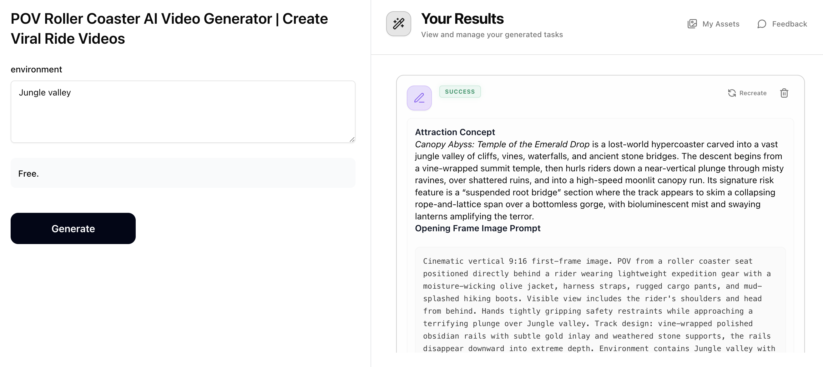 Step 1: Generate Prompts with POV Roller Coaster