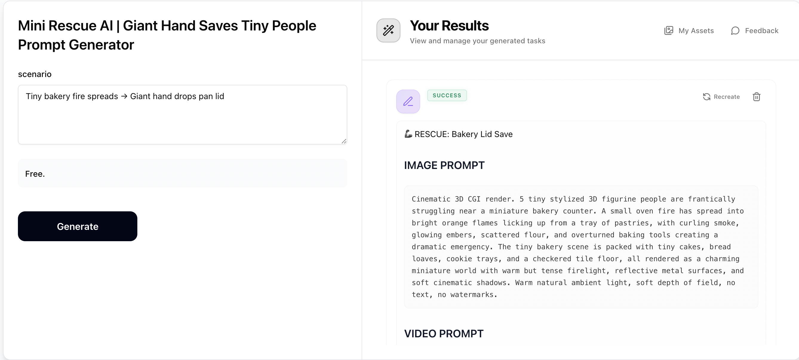 Step 1: Generate Prompts with Mini Rescue
