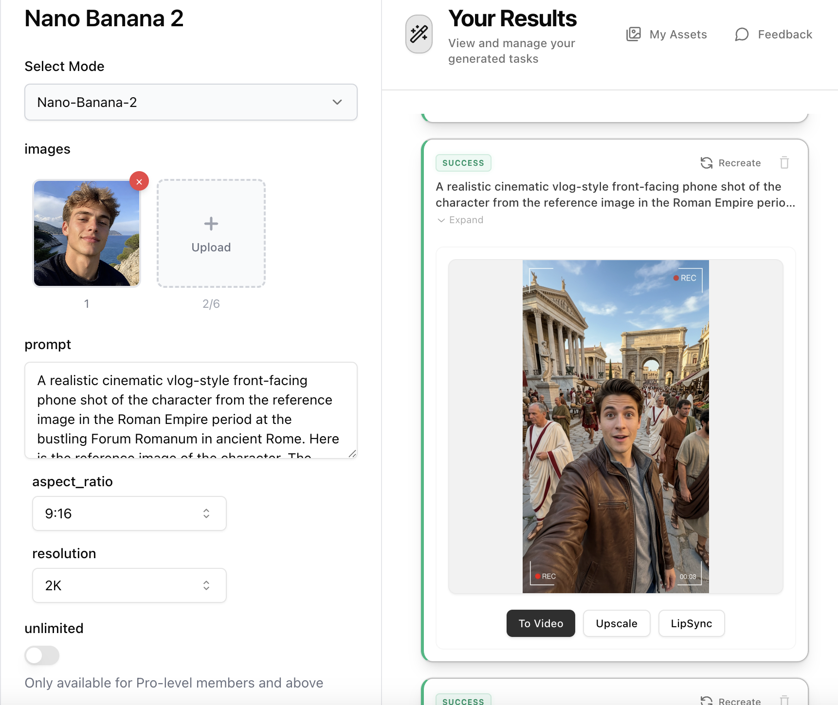 Step 2: Create Vlog Images with Nano Banana 2