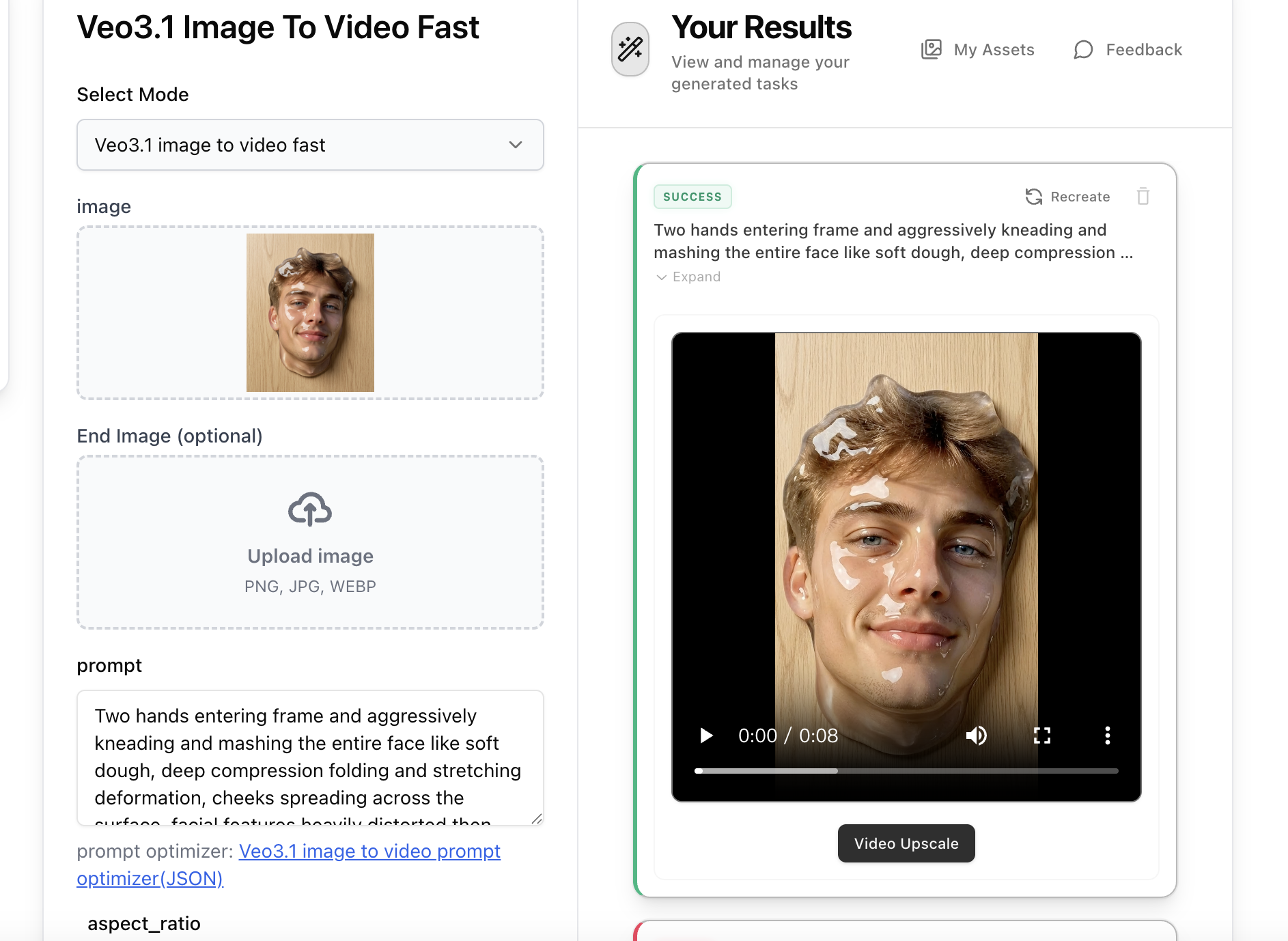 Step 3: Animate with Veo3.1 Image-to-Video